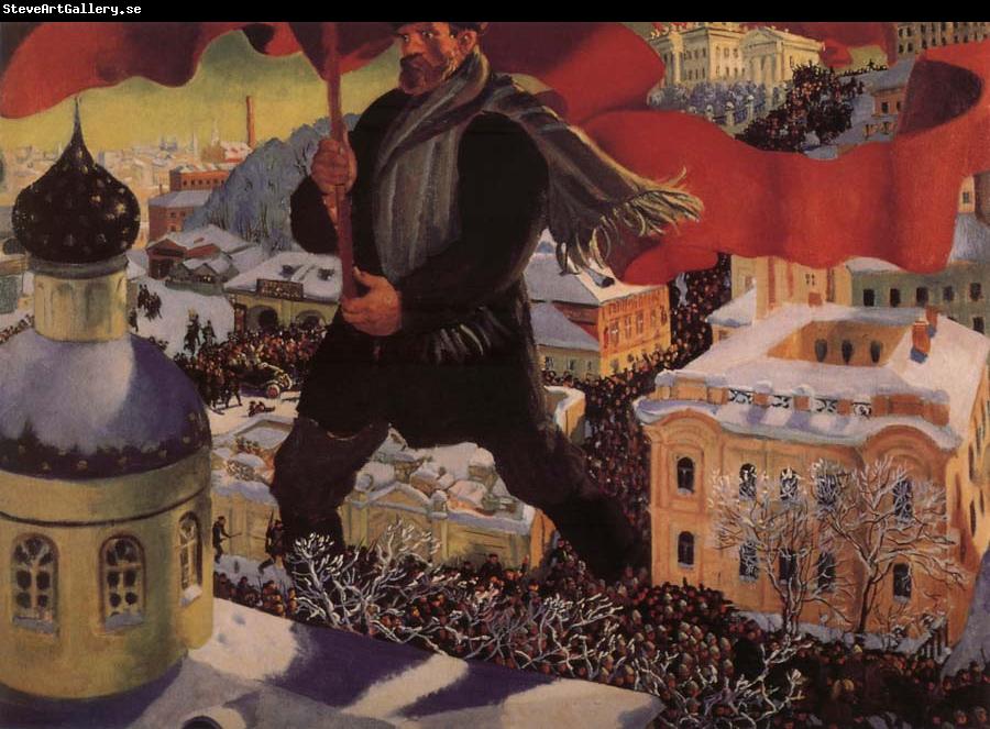 Boris Kustodiev A Bolshevik